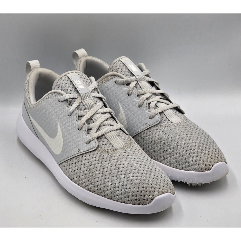 Nike Shoes Men Size 11 Roshe G Pure Platinum Grey/Metallic White Golf CD6065-003